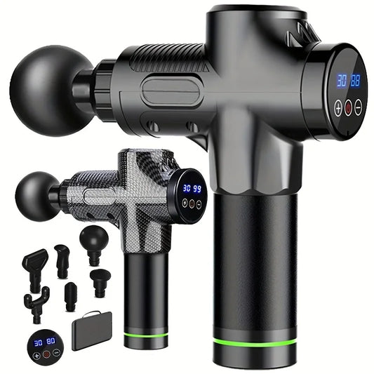 Electric Percussion Massage Gun Deep Tissue Body Massager for Neck Back Shoulder - Fitness Muscle Relaxation Tool